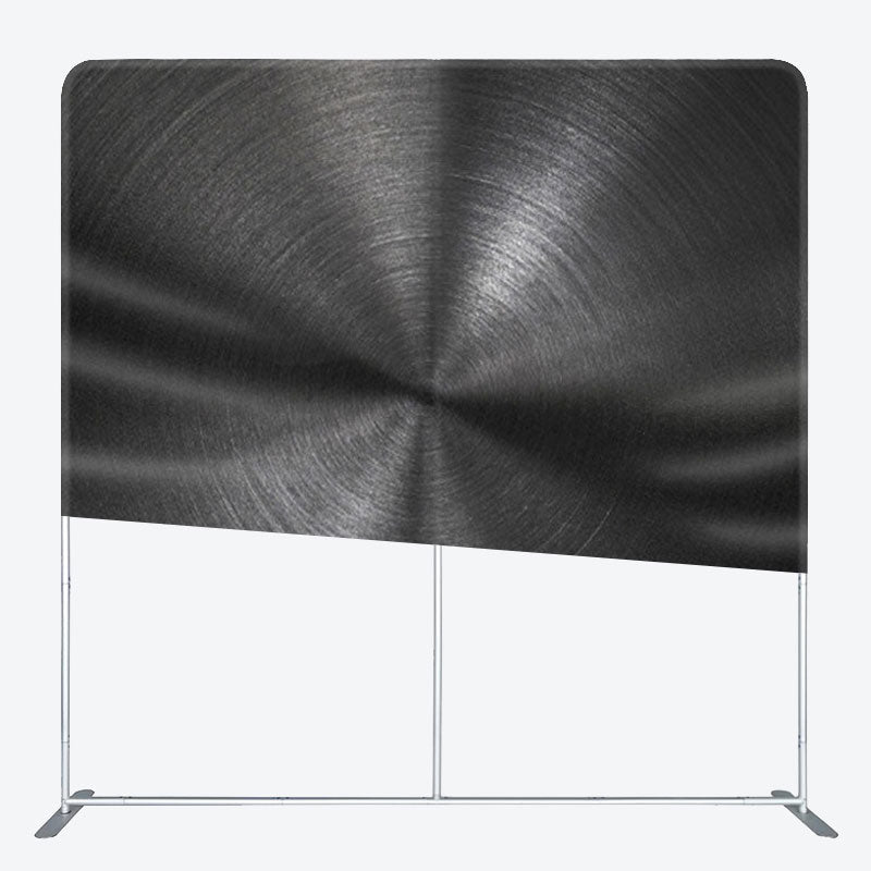 Aperturee - Aperturee Elegant Black CD Texture Fabric Party Backdrop Cover