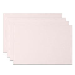 Aperturee - Aperturee Elegant Light Pink Solid Color Set Of 4 Placemats