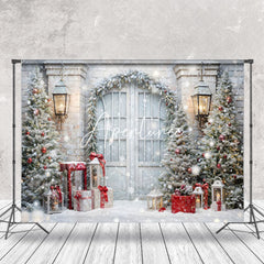 Aperturee - Aperturee Elegant Outdoor Scene Christmas Holiday Backdrop