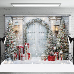 Aperturee - Aperturee Elegant Outdoor Scene Christmas Holiday Backdrop