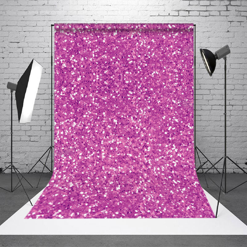 Aperturee - Aperturee Elegant Purple Silver Dots Twinkling Photo Backdrop