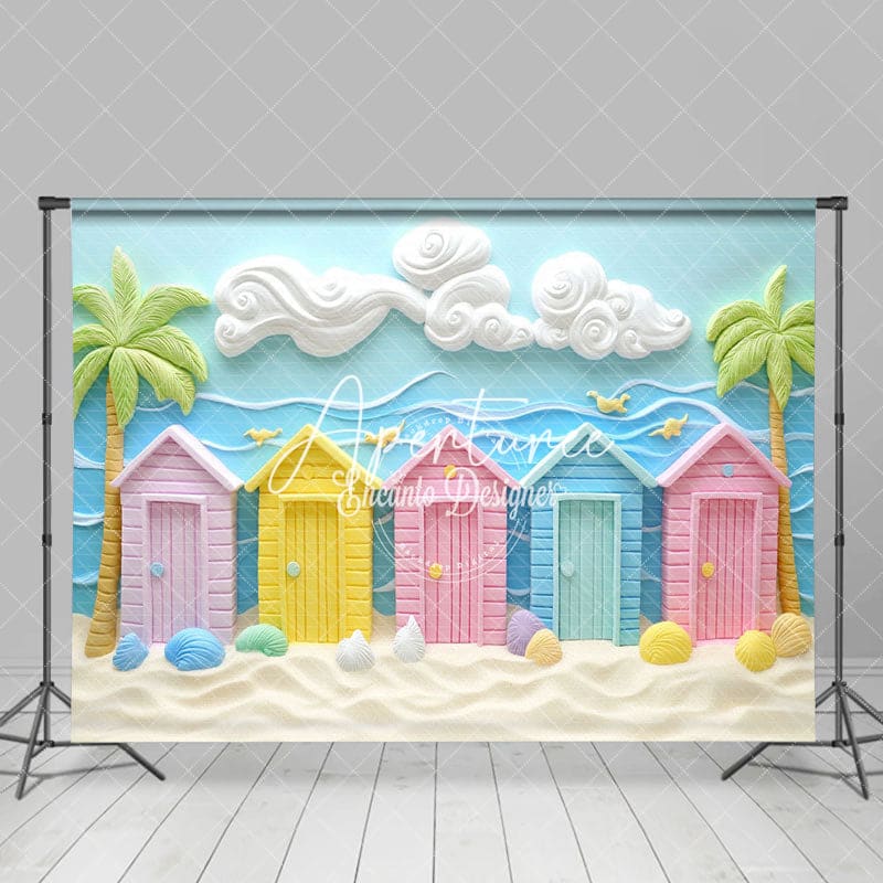 Aperturee - Aperturee Energetic Summer Vibe House Sea Beach Photo Backdrop