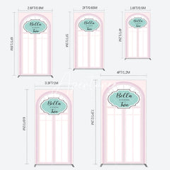 Aperturee - Aperturee Fairy Pink Window 2bd Birthday Party Rectangle Backdrop