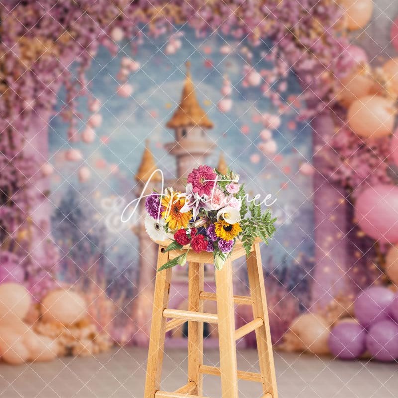 Aperturee - Aperturee Fairy Tale Princess Castle Photography Backdrop