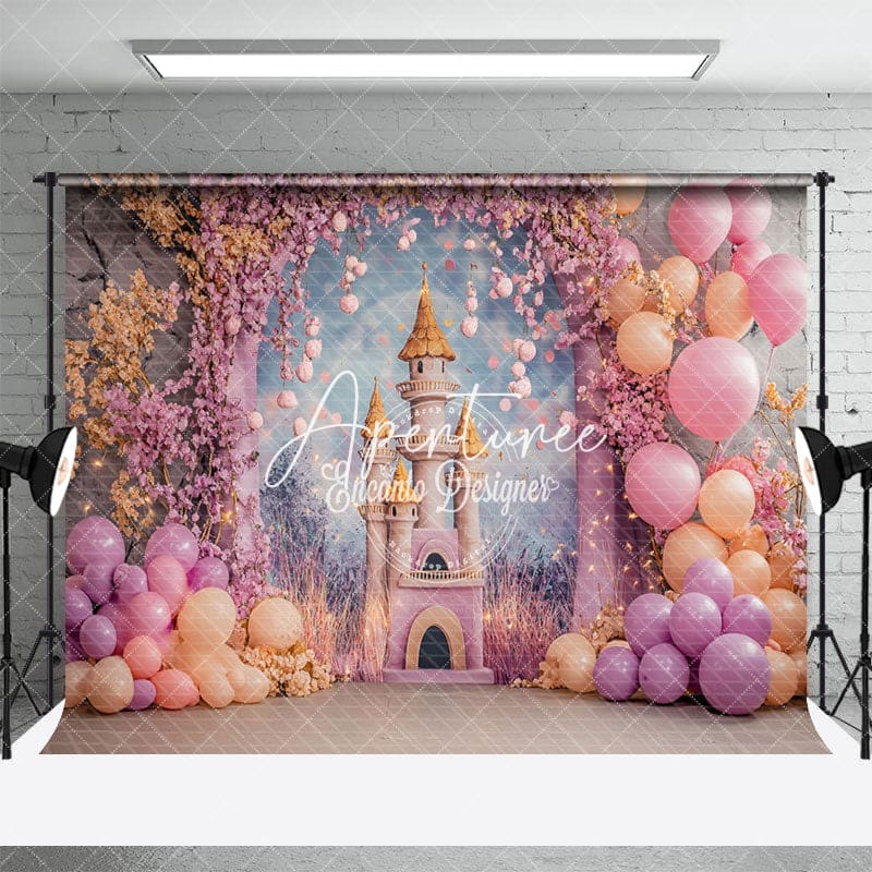 Aperturee - Aperturee Fairy Tale Princess Castle Photography Backdrop