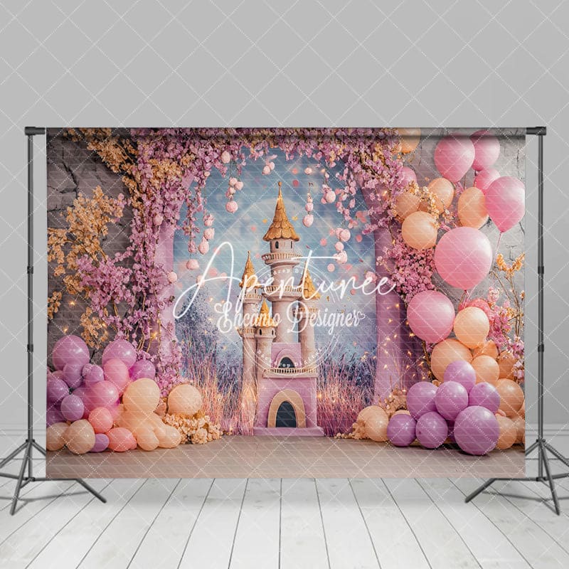 Aperturee - Aperturee Fairy Tale Princess Castle Photography Backdrop