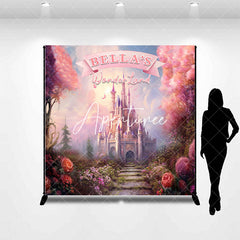 Aperturee - Aperturee Fairy Wonderland Castle Custom Name Birthday Backdrop