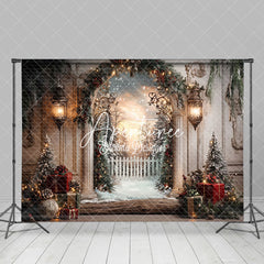 Aperturee - Aperturee Fairy Wonderland Elegant Dream Christmas Backdrop