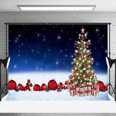 Aperturee - Aperturee Fantasy Night Stars Sky Bauble Christmas Backdrop