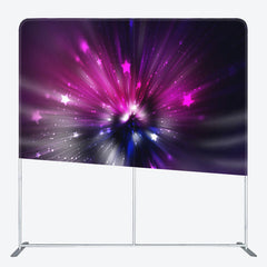 Aperturee - Aperturee Fantasy Purple Star Strike Bokeh Party Backdrop Decor