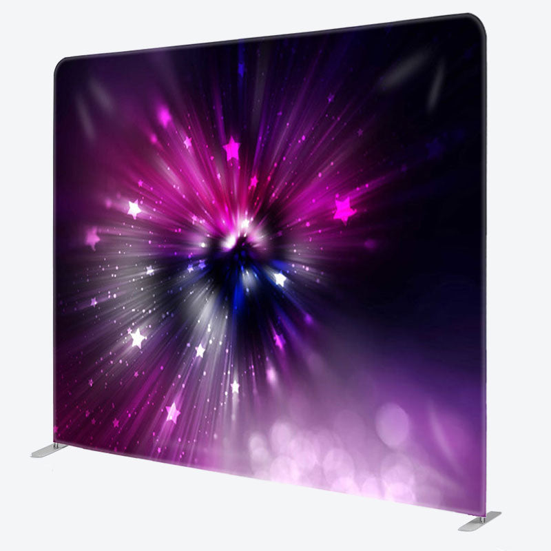 Aperturee - Aperturee Fantasy Purple Star Strike Bokeh Party Backdrop Decor