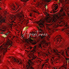 Aperturee - Aperturee Fashion Artificial Red Flower Wall Decor For Wedding