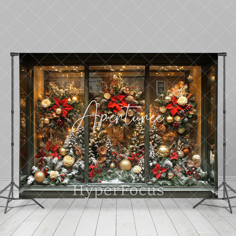 Aperturee - Aperturee Festive Christmas Decoration Boutique Photo Backdrop