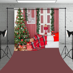 Aperturee - Aperturee Festive Christmas Indoor Scene Cozy Sofa Backdrop