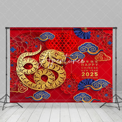 Aperturee - Aperturee Festive Cloud Pattern Red Chinese New Year Backdrop