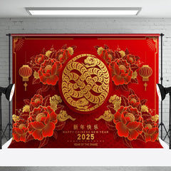 Aperturee - Aperturee Festive Snake Year 2025 Chinese Holiday Celebration Backdrop