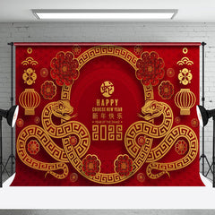 Aperturee - Aperturee Festive Zodiac Snake Celebrating New Year Backdrop