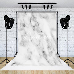 Aperturee - Aperturee Fine Art White Grey Abstract Marble Pattern Backdrop