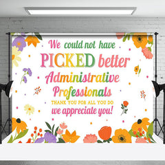 Aperturee - Aperturee Floral Administrative Professionals Day Backdrop