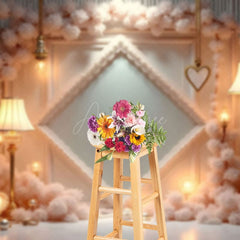 Aperturee - Aperturee Floral Elegant Arch Floor Lamps Wedding Backdrop