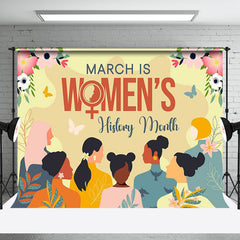 Aperturee - Aperturee Floral March Is Womens History Month Party Backdrop