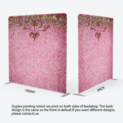 Aperturee - Aperturee Floral Pink Petal Wall Backdrop For Valentines Day