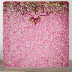 Aperturee - Aperturee Floral Pink Petal Wall Backdrop For Valentines Day