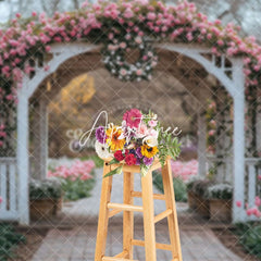 Aperturee - Aperturee Flower Arch Shelf Tulip Outdoor Spring Wedding Backdrop