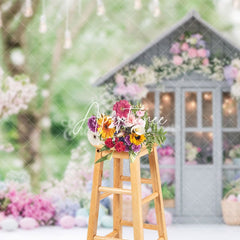 Aperturee - Aperturee Flower Garden Cottage Enchanting Dreamy Backdrop