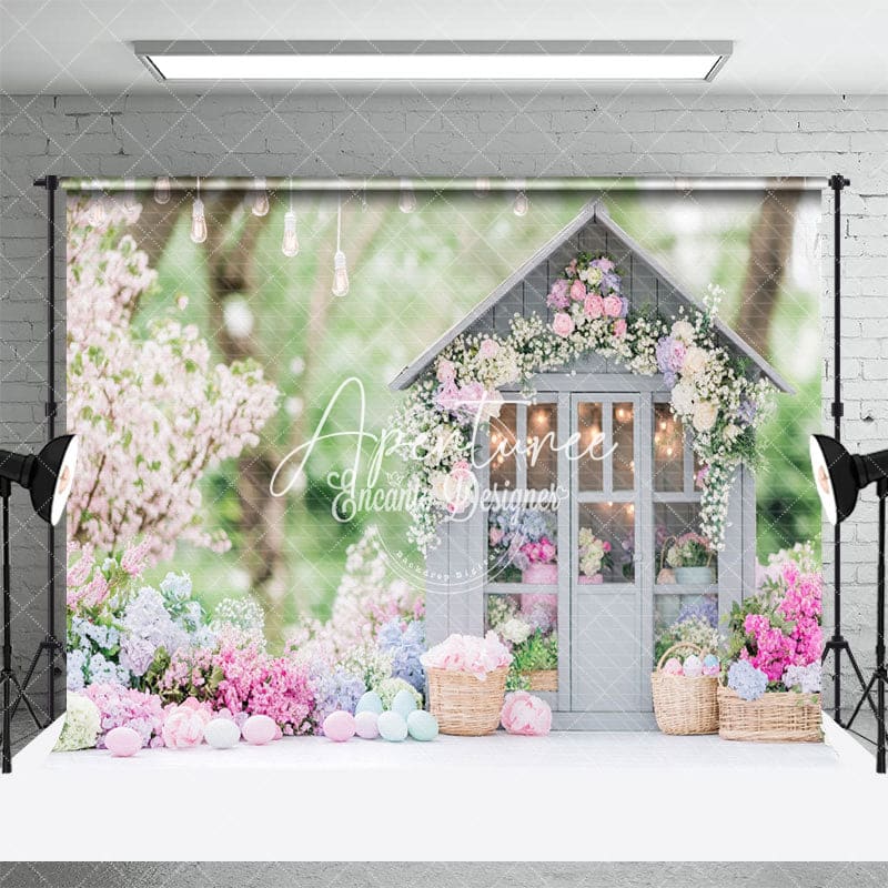 Aperturee - Aperturee Flower Garden Cottage Enchanting Dreamy Backdrop