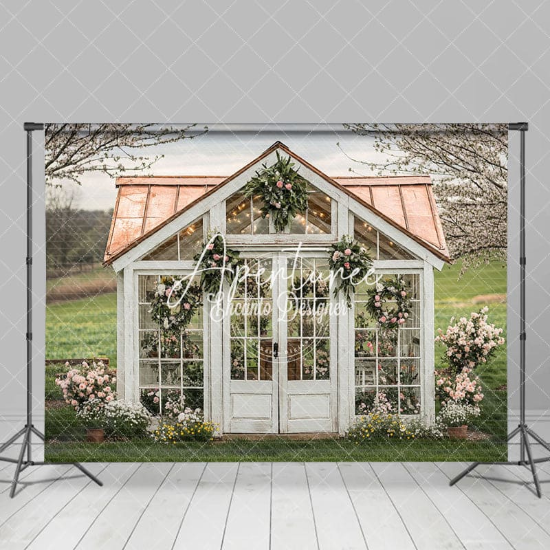 Aperturee - Aperturee Flower Room Grass Outdoor Spring Scenery Backdrop