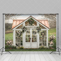 Aperturee - Aperturee Flower Room Grass Outdoor Spring Scenery Backdrop