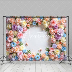 Aperturee - Aperturee Flower Surround Blooming Wall Spring Photo Backdrop