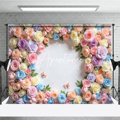 Aperturee - Aperturee Flower Surround Blooming Wall Spring Photo Backdrop