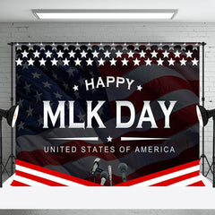 Aperturee - Aperturee Fluttering Usa Flag Speech Happy Mlk Day Backdrop