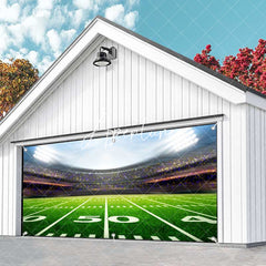 Aperturee - Aperturee Football Match Stadium Goal Garage Door Banner