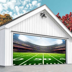 Aperturee - Aperturee Football Match Stadium Goal Garage Door Banner