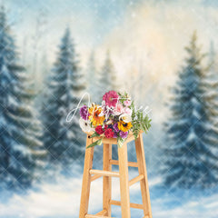 Aperturee - Aperturee Forest Winter Wonderland Parties Photography Backdrop