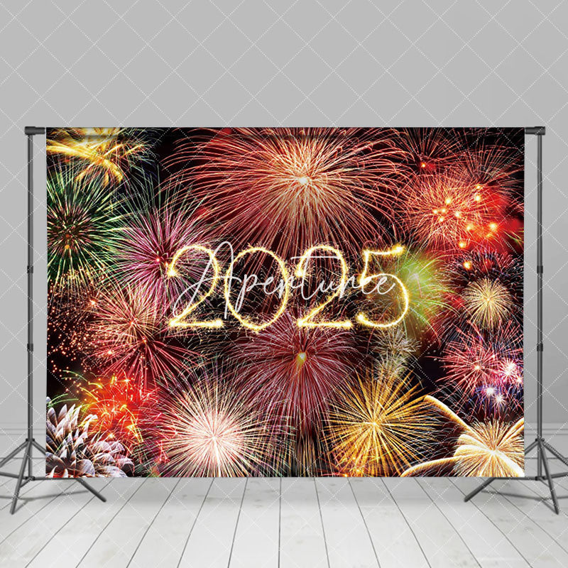 Aperturee - Aperturee Full Daazzling 2025 Shiny New Year Backdrop