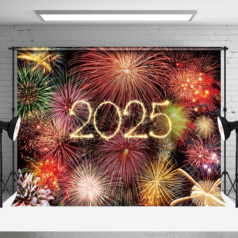 Aperturee - Aperturee Full Daazzling 2025 Shiny New Year Backdrop