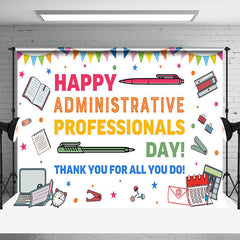 Aperturee - Aperturee Funny Happy Administrative Professionals Day Backdrop