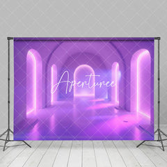 Aperturee - Aperturee Futuristic Glow Archway Central Light Halo Backdrop