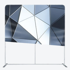 Aperturee - Aperturee Futuristic Style Prism Fabric Backdrop For Decor