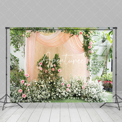 Aperturee - Aperturee Garden Floral Arrangement For Outdoor Events Backdrop