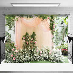 Aperturee - Aperturee Garden Floral Arrangement For Outdoor Events Backdrop