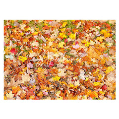 Aperturee - Aperturee Garden Grass Autumn Maple Leaves Rubber Floor Mat