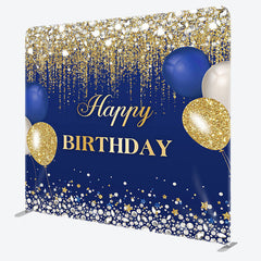 Aperturee - Aperturee Glitter Balloons Fabric Backdrop Cover for Birthday