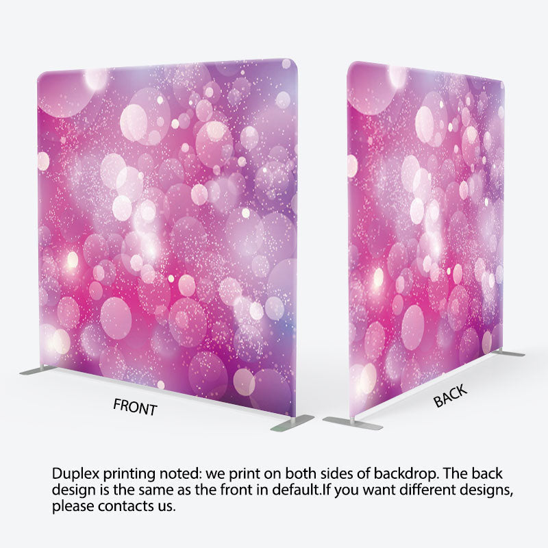 Aperturee - Aperturee Glitter Purple Bokeh Photo Booth Backdrop For Party