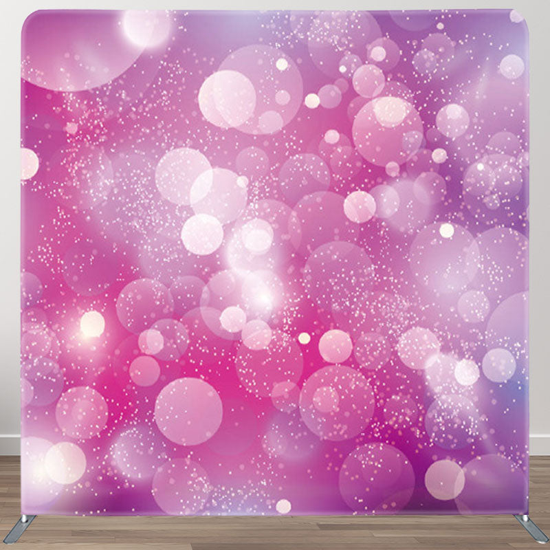 Aperturee - Aperturee Glitter Purple Bokeh Photo Booth Backdrop For Party