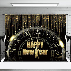 Aperturee - Aperturee Glittering Midnight Clock New Years Eve Backdrop